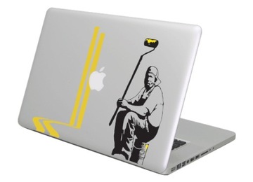 Наклейка для Macbook Apple Мака - художник Бэнкси