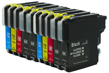 10x чорнило для BROTHER DCP-J125 DCP-J140W DCP-J315W DCP-J515W MFC-J220 LC985