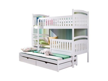 Двухъярусная трехместная кровать ZOSIA 90x180 для детей