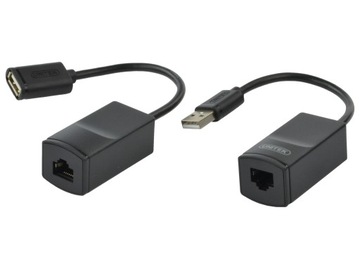 UNITEK удлинитель USB витая пара RJ45 60M