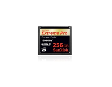 SANDISK 256 ГБ Compact Flash EXTREME PRO CF 160 МБ/с