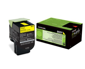 Lexmark 80C20Y0 - оригинальный тонер, желтый