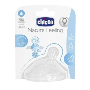 Соска для бутылочки CHICCO NaturalFeeling 0м+