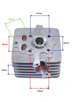 GŁOWICA CYLINDRA LONCIN LIFAN CG 125 CCM 4T