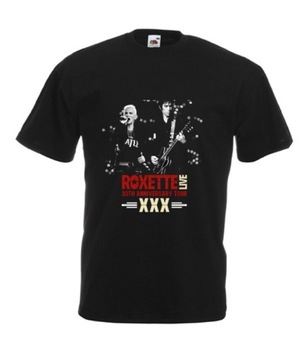 МУЖСКАЯ ФУТБОЛКА ROXETTE С КОНЦЕРТНЫМ ДИЗАЙНОМ
