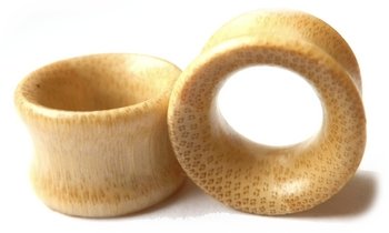 Plug tunel ORGANIC drewniany bambus siodłowy 12mm