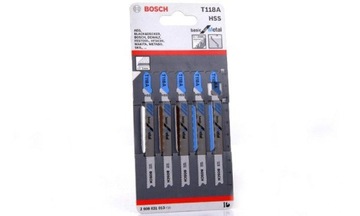 Пильное полотно для лобзика Bosch T118A, 5 шт.