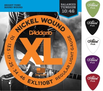 D'Addario EXL110BT 10-46 balanced tension 5 KOSTEK