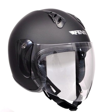 Kask otwarty OZONE HY-818 Czarny Matt S