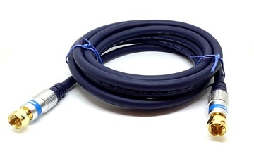 Przyłącze kabel antenowy wtyk F - wtyk F HQ OFC 5m