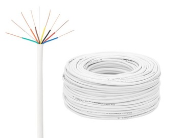 PRZEWÓD KABEL ALARMOWY DOMOFONOWY 8x0.5mm PROFES.