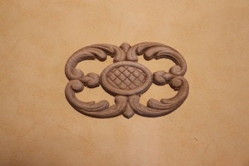 Dekor 7x10,5cm, ornament, sztukateria- D071
