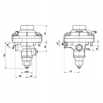 Клапан тормозной Fendt Wabco Deutz 4712001107 F3858