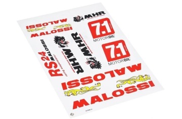 Naklejki na skuter Malossi, zestaw duży
