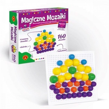 MAGICZNE MOZAIKI 160 elementów 3+