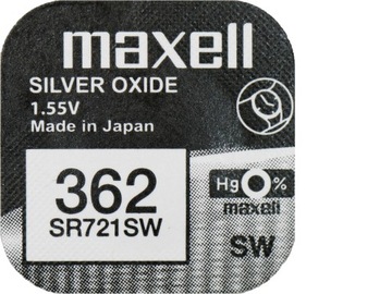 10 СЕРЕБРЯНЫХ БАТАРЕИ MAXELL SR 721 SW 362 SR58