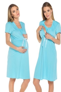 ITALIAN FASHION koszula do karmienia / Ciążowa RADOŚĆ Niebieska XXL*2XL