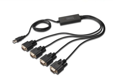 konwerter USB 2.0 -> RS-232 x4 Digitus DA-70159