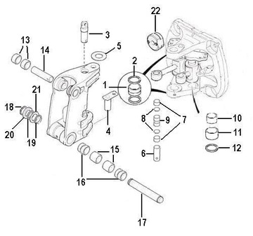 ПОВОРОТНЫЙ ШТИФТ НИЖНЯЯ ЗАДНЯЯ бабка JCB 3CX 4CX 911/40048