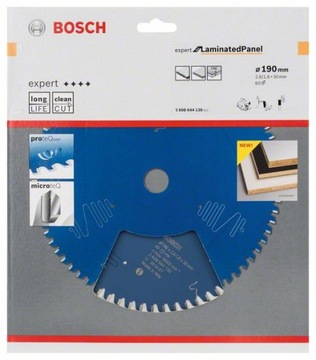 ПИЛА ДЛЯ ЛАМИНАТА 190х30мм 60Z BOSCH