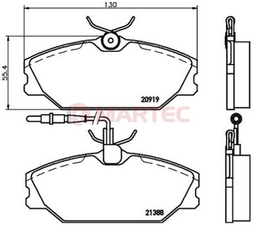 Диски 280мм + колодки ПЕРЕДНИЕ Renault SCENIC RX4