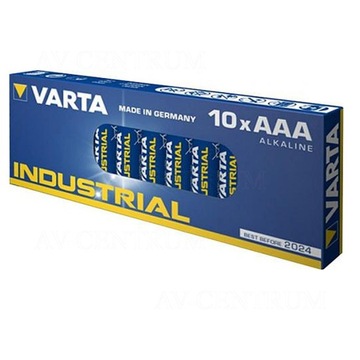 10 x ЩЕЛОЧНЫЕ БАТАРЕИ VARTA INDUSTRIAL AAA БЫДГОЩ