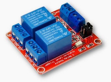 Модуль из двух реле 5В LOW/HI ARDUINO RPi