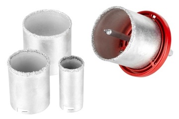 НАБОР КОРОНОЧНЫХ ПИЛОВ ДЛЯ БЕТОННЫХ СТЕН НАБОР ИЗ 6 ШТ. АДАПТЕР SDS ФРЕЗЫ