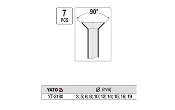 Комплект для обжима тормозного троса YATO