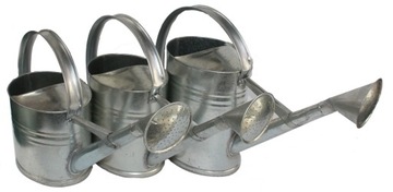 Konewka metalowa owalna ocynk 8L