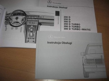 Mercedes E klasa instrukcja obsługi W124 124 silniki diesla