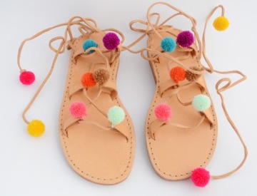 07 Римские сандалии Кожаные насосы 43