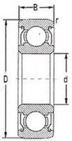 Подшипник MR 105 ZZ - 5x10x4 мм