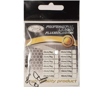 Przypon professional fluorocarbon 15kg 25cm 2szt