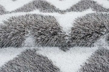 фото ориг. №8, Carpet shaggy 200x300 polyester 5cm gray zigzag
