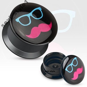 TUNELE PLUGI TUNEL PLUG GWINT WEW. MOUSTACHE 14 mm