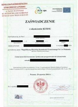 KURS CIEŚLA BUDOWLANY ZAŚWIADCZENIE MEN w 24 H