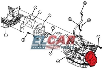 крышка коробки AT Chrysler Dodge A604