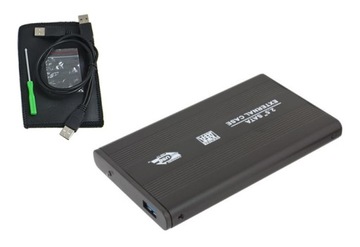 Алюминиевый корпус 2,5-дюймового USB-накопителя SATA + футляр