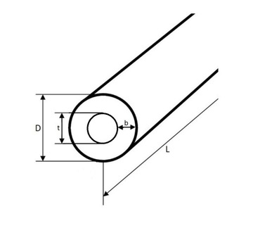 Tuleja Poliamid PA6 100x50x1000mm