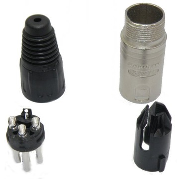 MONACOR NC-3MX — штекер NEUTRIK XLR, 3-контактный