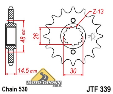 Комплект привода Honda CB1100 X11 00-03 ZVMX MOC+