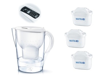 BRITA Marella XL BIAŁY 3,5 l Dzbanek do wody + 3 s