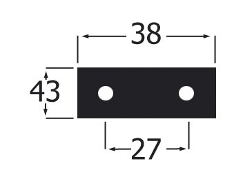 CLAMCLEAT CL215 рифленый шип для лески диаметром 4–8 мм.