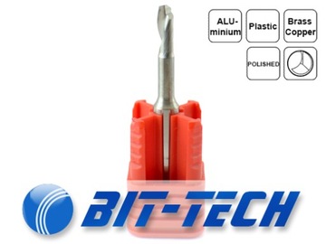 VHM Cutter 1 Feather 4 x 21 мм для алюминиевого плекси из ПВХ