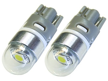 zestaw 2 x żarówki LED w5w Cree UHP T10 12V 24V 2 szt biała ciepła