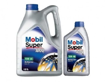 OLEJ MOBIL SUPER 1000X1 15W40 15W-40 6L +ZAWIESZKA