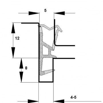 USZCZELKA do okien drzwi drewnianych BRĄZ BIEL