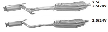 TLUMIK BMW E34 520 520i 525 525i 24V KONCOWY