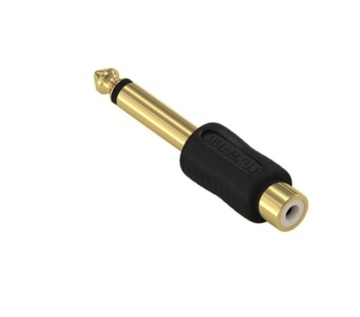 adapter Jack 6,3 wtyk - RCA chinch gniazdo Au